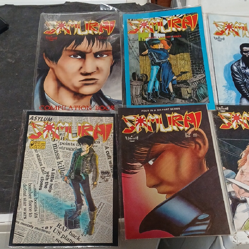 Lot Of 20 Vintage Samurai Comic Book Collection - BARRY BLAIR